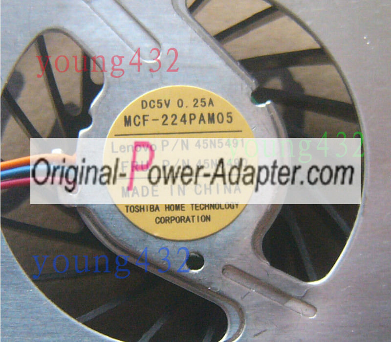 NEW! IBM Lenovo T500 W500 CPU Fan MCF-224PAM05 FRU P/N 45N5490